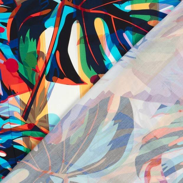 Viskose  Digital Print Abstrakt bunt Oeko-Tex Standard 100(1m/12-€) Bild 3