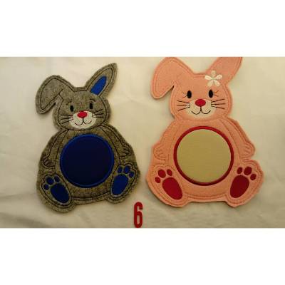 MugRug Hasen Paar (2ér Set) Untersetzer Geschenk Deko 26 x 18 cm