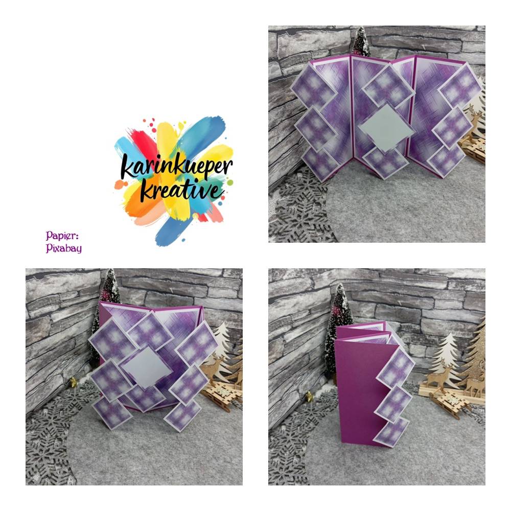 Plotterdatei Faltkarte 2 für den Plotter Silhouette, Cricut, Brother ect. Bild 6