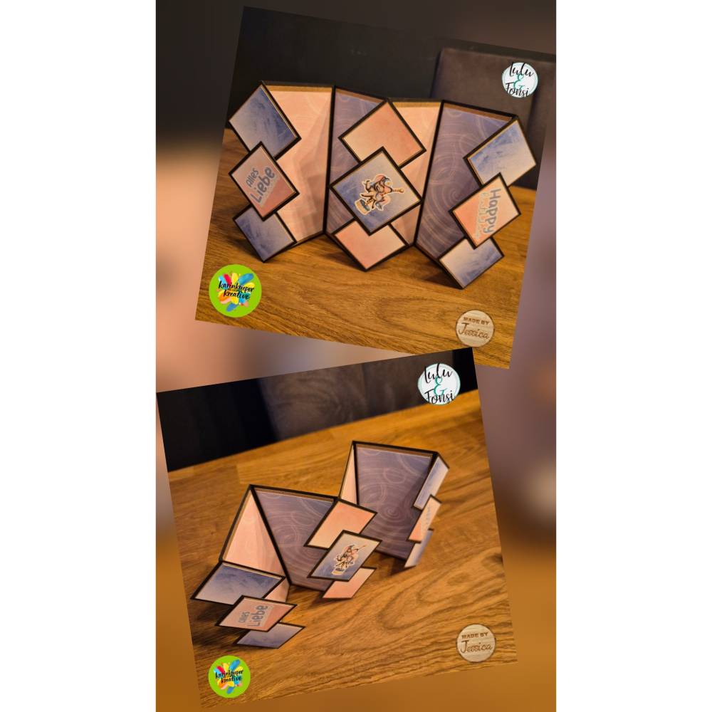 Plotterdatei Faltkarte 2 für den Plotter Silhouette, Cricut, Brother ect. Bild 8