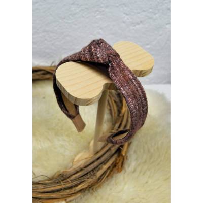 Haarreifen aus handgewebtem Stoff