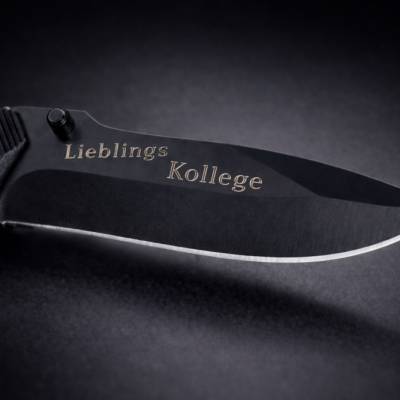 Graviertes Taschenmesser „LieblingsKollege“ – personalisiertes Geschenk für Kollegen mit Wunschgravur