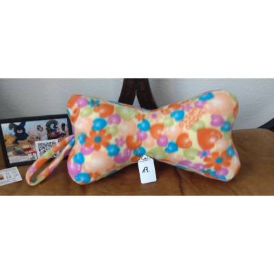 Nr. 17 Herzlich flauschig  Leseknochen Nackenrolle Buchstütze Keilkissen handgemacht – personalisier