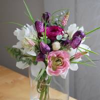 Blumenstrauß Frühling Kunstblumenarrangement – eleganter Kunstblumenstrauß für Deine Vase