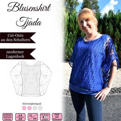 Blusenshirt Tjada - Gr 32-64 - EBook und Nähanleitung
