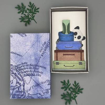 Geldgeschenk für Reise: Kreative Geschenkschachtel mit handgemaltem Pandabär