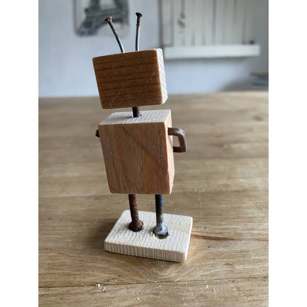 Kleine Holzfigur mit Herz, Geschenk, Mitbringsel für Liebende, Lieblingsmensch, Bild 4