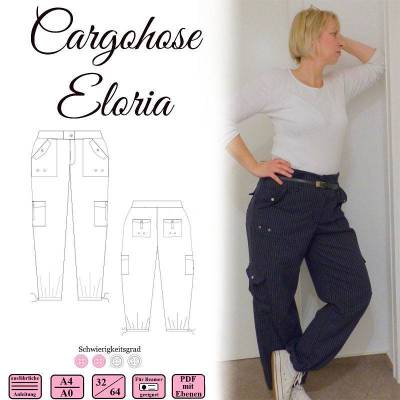 Cargohose Eloria – Gr 32-64 – Ebook und Nähanleitung