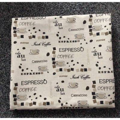 Canvas  Leinen 55 % und Baumwolle 45 % , 240 g/m² - Coffee