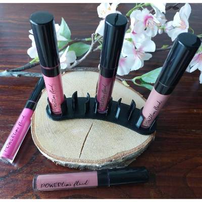 Display Ständer Halter Aussteller 3D Druck / für 5 Nu Skin Nu Colour Powerlips Fluid Lippenstift