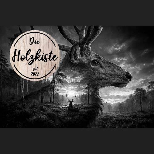 Bilddateien für Lasergravur „Hirsch“   Schiefergravur Download Wald Jagd Tiere Slate Laserdatei