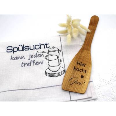 Stickdatei Geschirrtuch Spruch Sprüche Küche