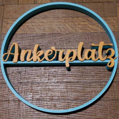 Loop 3D-Druck Datei 'Ankerplatz' mit kommerzieller Lizenz – Maritimes Design für kreative Projekte