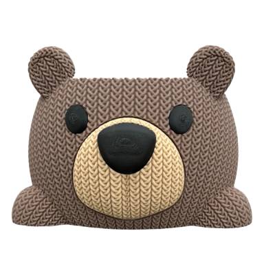 Garnschale Bär braun | 3D-gedruckt | nachhaltiger Wollhalter aus PLA