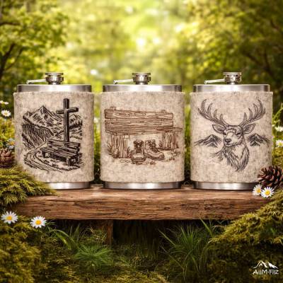 Stickdateien Bergliebe 2 – 17 alpine Motive im Scribble-Stil ab 10x10 cm | Doro-Collection