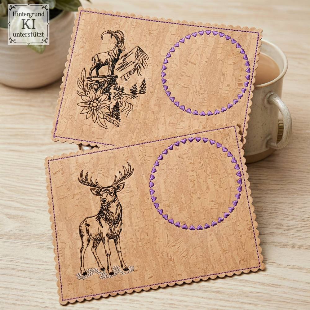 Stickdateien Bergliebe 2 – 17 alpine Motive im Scribble-Stil ab 10x10 cm | Doro-Collection Bild 10