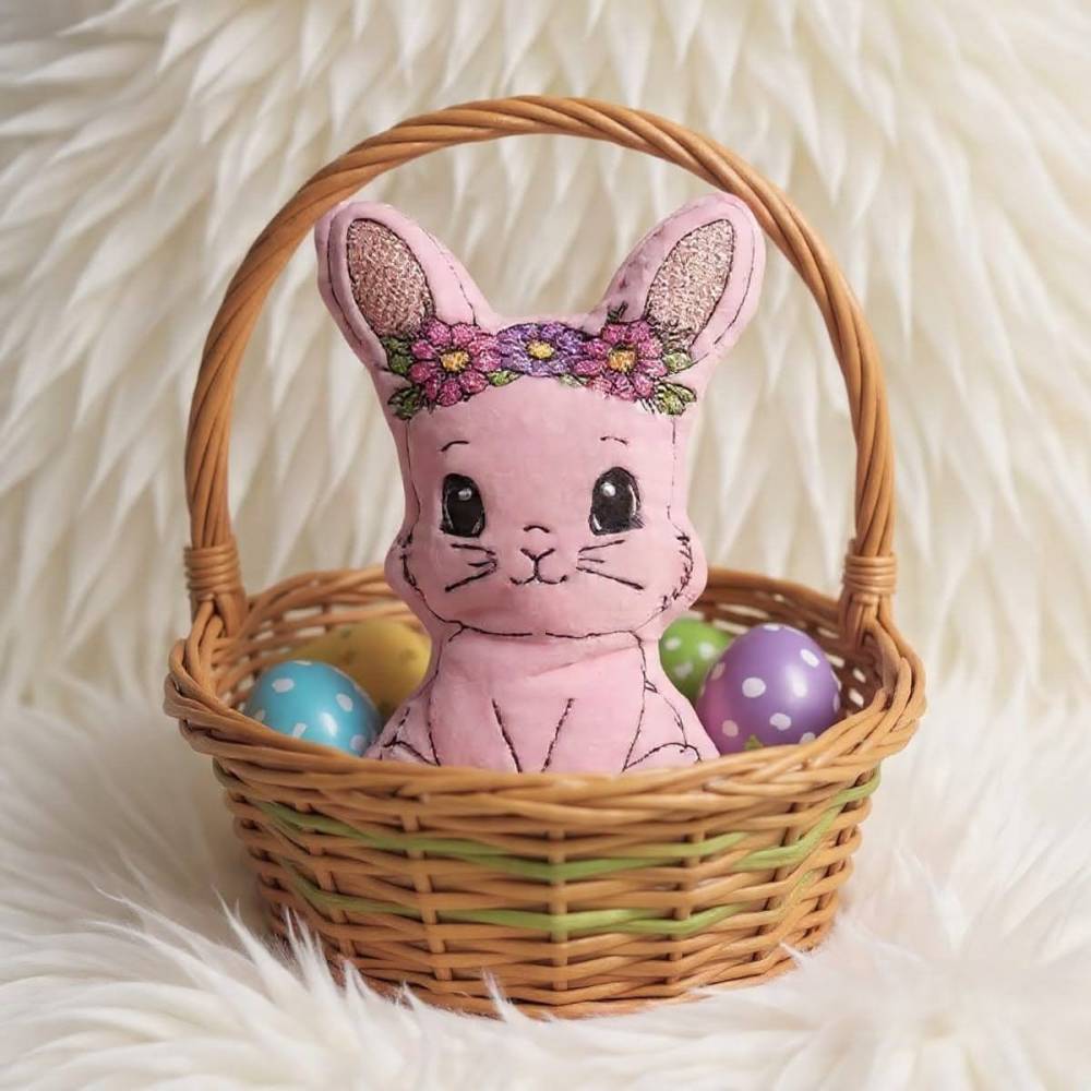 Stickdatei Hase In the Hoop – Osterhase in 5 Größen inkl. Anleitung Bild 2