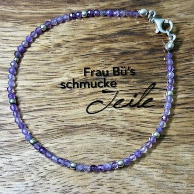 Handgefertigtes Ametrin-Armband mit 925-Silber-Elementen – filigran & harmonisierend