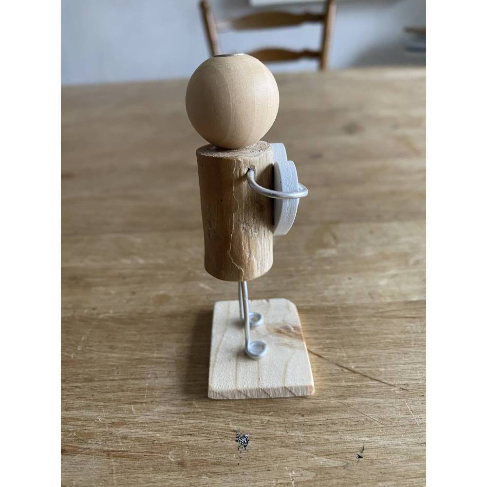 Figur mit Herz, Geschenk für liebe Freunde, kleines Mitbringsel, Holzfiguren Bild 10