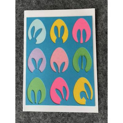 Schöne Osterkarte, Handarbeit mit Umschlag