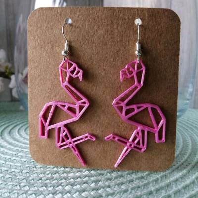 Ohrringe Flamingo 3D Druck Modeschmuck / Geometrisch