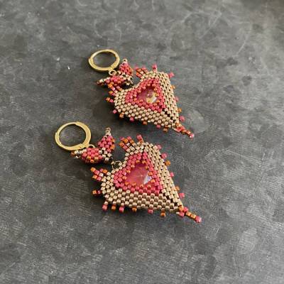 !! Kundenbestellung !! • Fridas Heart • Statment Ohrringe im Frida Style