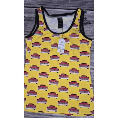 Tanktop / Hemdchen / Unterhemd  Auto Retro gelb superbequem als besonderes Geschenk