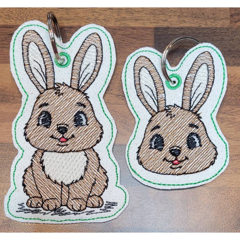 ITH Hasi Schlüsselanhänger Stickdateien – Shabby Stil ab 10x10 cm, 4 Motive Bild 10