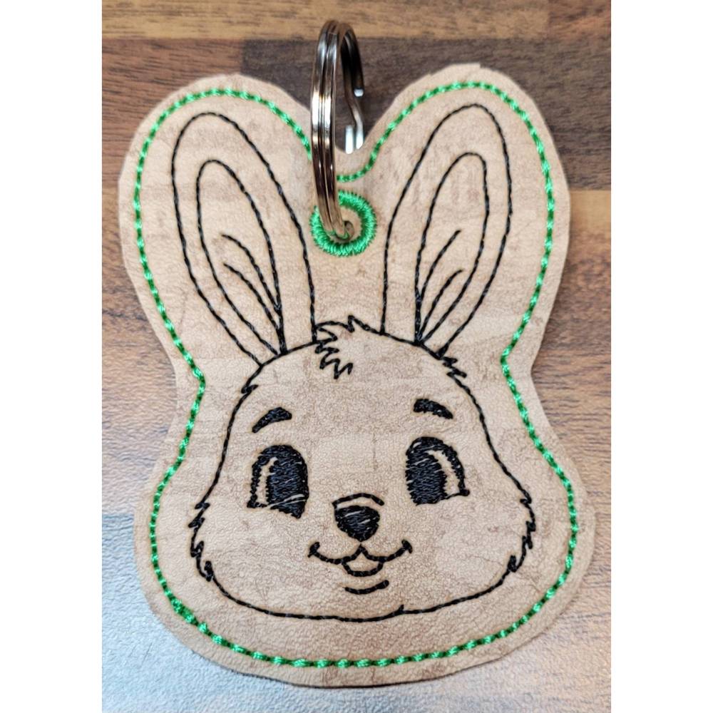 ITH Hasi Schlüsselanhänger Stickdateien – Shabby Stil ab 10x10 cm, 4 Motive Bild 9