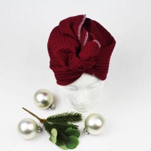 Turban Handtuch Kopftuch Spa Stirnband Waffelpique Badetuch haartuch haarpflege sauna accessoire