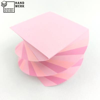 Abreißblock, gedreht, Notizblock, pink, rosa