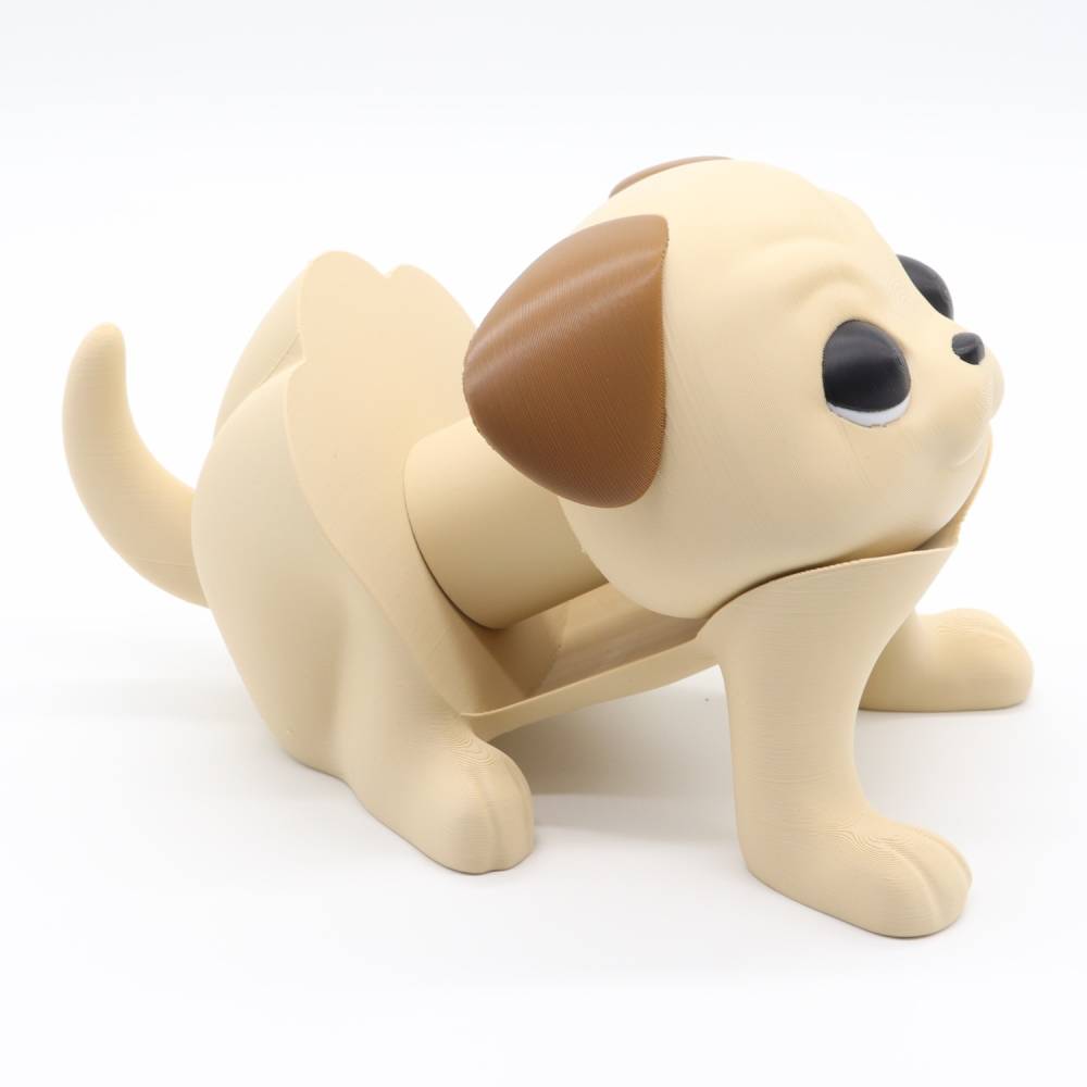 Uwe der Toilettenmops – lustiger Toilettenrollenhalter Hund aus 3D-Druck Bild 6