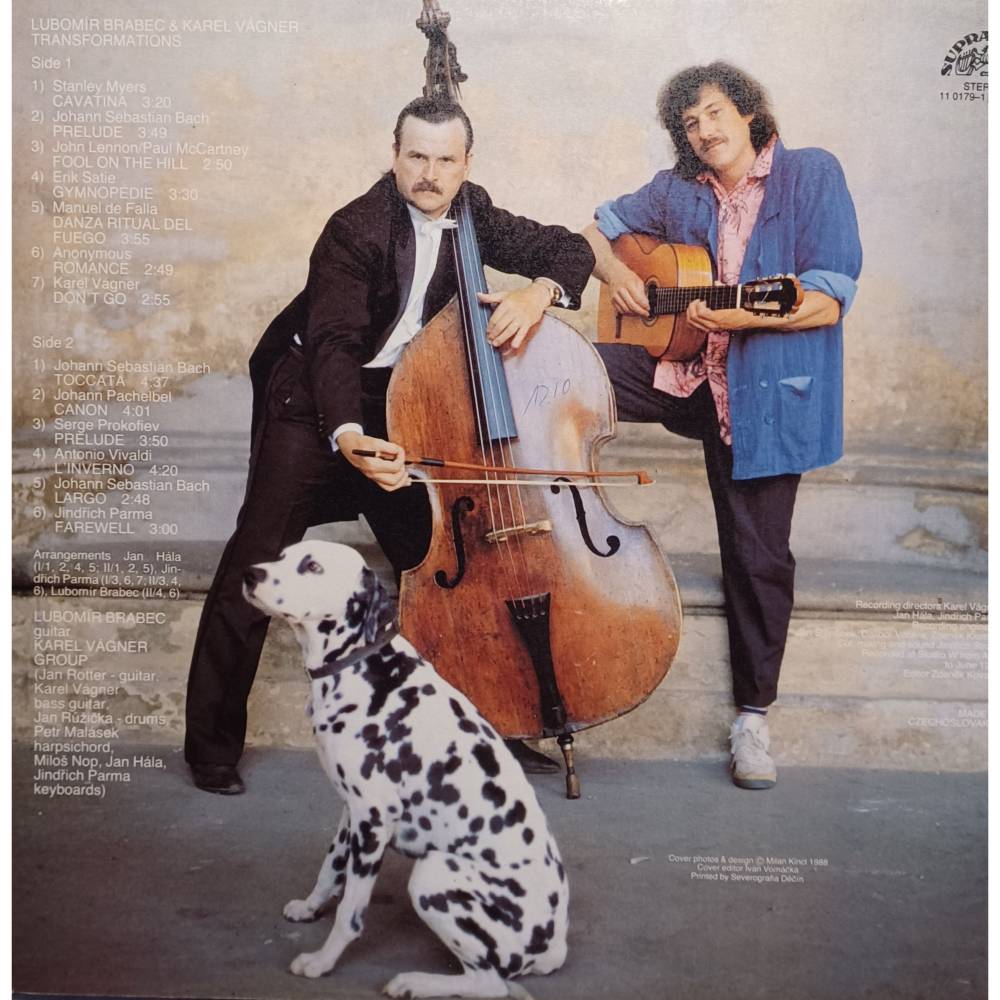 LP  Lubomir Brabec  -  Transformations  - Karel Vagner  -  Supraphon 1979  - Bild 2