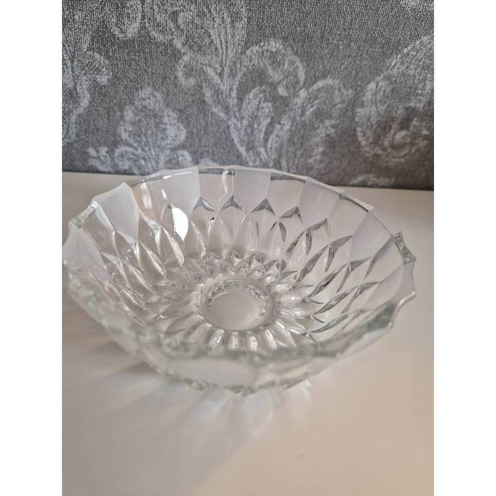 Vintage Kompottschalen, Pressglas, 5 Stück