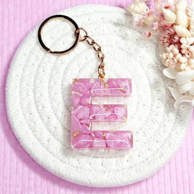 Schlüsselanhänger Epoxidharz l Resin l Geschenkidee l Geburtstag l beste Freundin | Buchstaben | Personalisiert