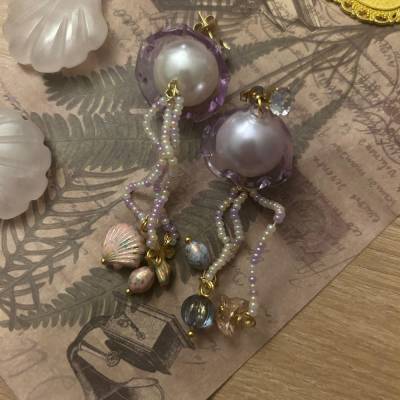 Quallen Ohrringe Zauberhaft Mystik