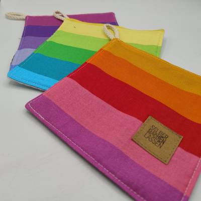 Spültücher "Regenbogen" weiß 3 Stück