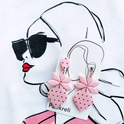 Ohrstecker "Pünktchen liebt rosa"