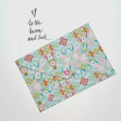 Briefumschlag, Blumenmuster, 17,5 cm x 12 cm, Geschenkverpackung, Liebesbrief