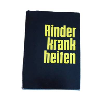 Vintage Buch Rinderkrankheiten Medizin Veterinärmedizin Landwirt Viehzucht Tierhaltung VEB