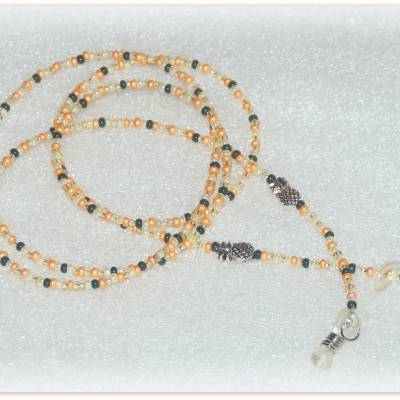 Brillenkette mit Ananas, Brillenband, Sonnenbrillenband sommerlich
