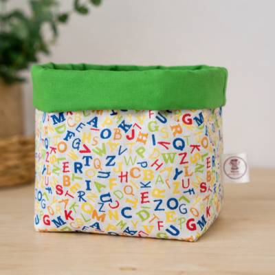 Utensilo - Stoffkorb, bunte Buchstaben - ABC - Schule, Einschulung, Kinderzimmer, Geschenkidee oder Mitbringsel
