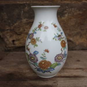Vase Hutschenreuther Blumendekor Porzellan 70er Jahre West Germany