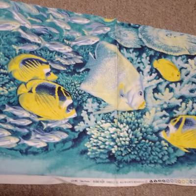 Stoff Patchwork Fische Unterwasserwelt Michael Miller 55 x 36 cm