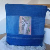 Reservierung für Silvia: XXL Waschtasche Waschbär