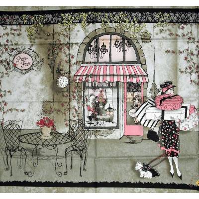 Patchworkstoff Panel Frou Frou von SPX Fabrics französische Boutique Damen Pariser Mode
