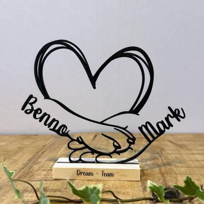 Personalisierter Hund Pfote & Hand Aufsteller | 3D Druck Memorial Erinnerung für Tierfreunde mit Namen
