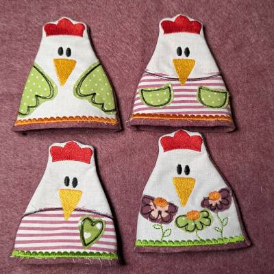 Eierwärmer verrücktes Huhn Ostern Ostertischdeko