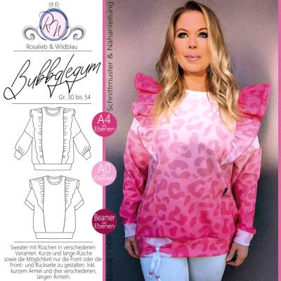 Ebook Schnittmuster Bubblegum Damen Gr. 30 bis 54