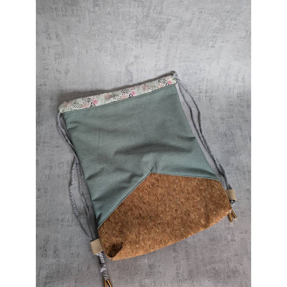 Mint Turnbeutel aus Kork und Softshell, wasserabweisend Bild 2